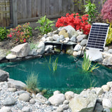 Powerful 5.5W Solar Pond Pump with 6pcs Nozzle Kit & 10ft Cable - Ideal for Ponds and Bird Baths