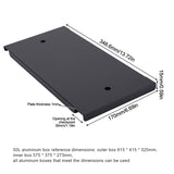 3Pcs 50L Aluminum Alloy Travel Storage Box Foldable Desktop Portable Table Unit Board for Shinetrip/Rockbrook