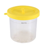 4Pack For NINJA Ice Cream Pint Cups NC299AMZ NC300S Series Ice Cream Maker Replacement Parts Storage Jars With Airtight Lids A