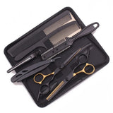 7Pcs Set 6.0" Hair Scissors Stainless Steel Hair Cutting Barber Shop Comb Razor Hairdressing Thinning Shears Haircut Salon C1001