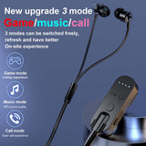 Bluetooth 5.2 Earphone 2-In-1 Wireless Bluetooth Receiver Headset HD Call Noise Reduction Headphone For Music Gaming Call