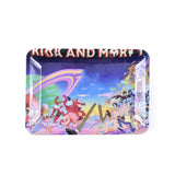 Wholesale 50 Types Tinplate Rolling Tray Metal Raw Herb Roll papers storage trays 125X180MM Rectangle tea tray