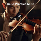 Practice Mute Metal Silencer Music Instrument Replacement Parts for Late Night Cello Practicing