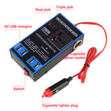 Car Inverter Converter DC 12V 24V to 110V/220V AC Sockets USB Chargers Cigar Lighter Socket Power Adapter Auto Accessories
