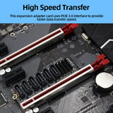 M2 M-EKY PCIE3.0 To SATA6G PCIE Riser 16000 MB/s Transmission Speed PCI Expansion Adapter Card for Hard Disk Support SATA