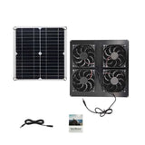 12w Single Crystal Panel Mini Set Exhaust Solar Ventilation Fan Chicken Coop Pet Dog House Companion