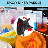 10Pcs Paint Mixer Paddles Mixer Drill Attachment For Resin, Paint, Silicone, Ceramic Glaze Mixing