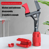 Multi-function Large Opening Short Handle Bathroom Water Pipe Universal Wrench Adjustable Aluminum Alloy Repair Tool