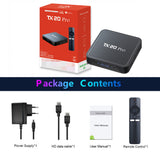 TX20 Pro Android 15 TV Allwinner H313 Quad Core 8K Video Decoding Upgrade 16G 256G 5G 2.4G Dual Wifi BT5.2 Set Top Box