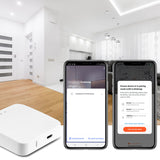 Tuya ZigBee Mini Temperature Humidity Sensor Smart Remote Monitor Works with Gateway Alexa Google Home Voice App Control