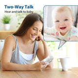Audio Monitor Baby Intercom with 2-Way Talk and Night Light - 2.4Ghz US Plug