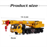 Toy Lifter 360 Degress Rotate Work Platform Crane with 4 Front Wheel Steering Engineering Car Model Gift for