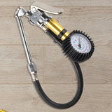 0-220Psi Air e Tyre Pump Iator Heavy Duty Gun with Rubber Hose Pressure Gauge High Precision for Car Truc Tires