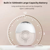 Wearable Hands Free Electric Breast Pump for Breastfeeding 4 Modes 12 Suction Level Low Noise Built-in Battery