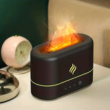 1pc, Aroma Diffuser, Simulation Flame Essential Oil Aroma Diffuser Desktop Mini Air Humidifier
