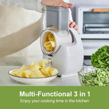 Cheese Grater Detachable Electric Salad Maker Home Kitchen Vegetable Slicer For Potato Cheeses And Nuts