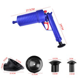 Air Power Drain Blaster Gun High Pressure Powerful Manual Cleaner Pump Sewer Toilet Bathroom Kitchen Clogging Dredging Tool