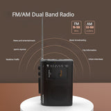 Walkman recorder, portable AM/FM radio, retro cassette music player with speakers, supporting 3.5mm headphones for play