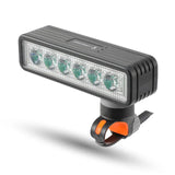 OFFBONDAGE Bicycle Headlight 2 In 1 Near And Far Light 6 Lamp Beaded Wire Control Bell Horn Mountain Bike Accessory