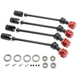 4 PCS Steel Extended Driveshaft CVD With Splined Wheel Hex For 1/10 Traxxas MAXX RC Car Replacement Accessories