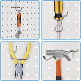 251PCS Pegboard Accessories Organizer Kit Tools 1/8 And 1/4 Inch For Hanging Storage