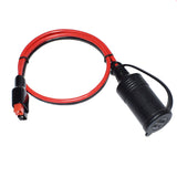12V Female Cigarette Lighter 12AWG 30A Heavy Duty Cable with Anderson Powerpole For Device Transfer/Connection 0.5m