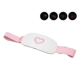Waist Massage Belt LED Indicator Relieve Pain Waist Massage Heating Belt Adjustable Size Vibrating for Women for Home Work Use