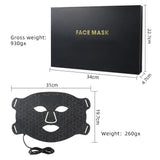Professional Facial Black Led 4 Colors Silicon Red Light Therapy Face Mask