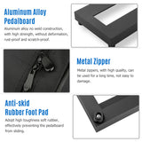 Board Guitar Aluminum Alloy Pedalboard 15×4.9 Inch with Carrying Bag Effect Pedal Plate