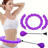 1pc 24/28/32 Sections Adjustable Sports Waist Circle, Slimming Removable Waist Massage Circle, Fitness Equipment For Gym