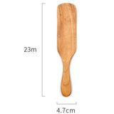 5 Pcs Wooden Spurtles Set,Natural Teak Utensils Set, Kitchen Tools Nonstick Cooking Set For Stirring,Serving