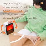 Portable Mini Electric Space Multi Functional Solar Car Coog Fan Heater Winter Low Power Foot Warmer Accessories