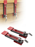 2Pcs Sliding Mounting Gauge, Adjustable Quick Positioning, Aluminum Alloy Board and Siding Gauge Tool for 10-15mm Wall