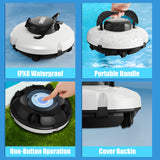 KOSGHO Cordless Robotic Cleaner IPX8 Waterproof Dual-Motor Strong Suction Self-Parking 120Min Runtime Automatic Pool Vacuum