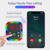 F10 Car Blue tooth 5.0 FM Transmitter TF Card Disk Playback 3.1A Dual USB Fast Charger Handsfree MP3 Music Player 3 in 1 charger