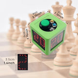 Cube 1.4in 4 Sided Digital Countdown Stopwatch for Private Poker Chess Casinos Shot Game Electronic Timer