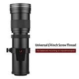 Camera MF Super Telephoto Zoom Lens F/8.3-16 420-800mm T2 Mount w/ Adapter Ring for Nikon AI-mount D50 D90 D5100 D7000