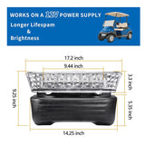 Top-12V Deluxe LED Golf Cart Head Light With Bumper For Club Car Precedent 2004-UP Electric Part 102524801