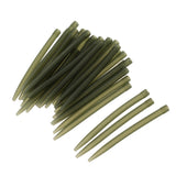 30pcs 50pcs / 100pcs 38mm/54mm Anti Tangle Rubber Sleeves Connect with Hook Carp Coarse Fishing Accessories