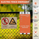 Electronic High Voltage Pulse Electric Fence Host For Livestock, 0.3 Joules US Plug