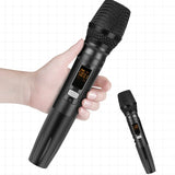 4 Channel USB Audio Mixer with Wireless Microphone Studio Sound Mixers Bluetooth-compatible REC DJ Console Mi for Karaoke