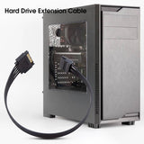 Lightweight SATA Compact Good Conductivity Useful 15 Pin Hard Drive Power Supply Splitter Cable