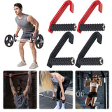 2pcs Non-Slip Hook Handle Grip Resistance Bands - Ergonomic, Heavy Duty for Gym Fitness
