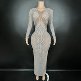 Sexy internet celebrity with the same fashionable dress style, full of diamond pearl design, waist cinching temperament