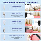 5in1 Electric Polisher Dental Scaler Tartar Plaque Calculus Remover Adult Tooth Whiting Cleaner Dentistry Tool Wireless