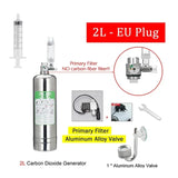 Aquarium Stainless Steel CO2 Reactor - 2L/1L DIY Kit for Tank Plants and Fish