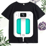 Coobo Handheld Mini Press 7x5 Inch Portable Heat Transfer hine Adjustable Temperature deal for T-Shirts Bags