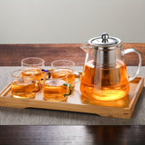 1 Set, Teapot Set, Thickened Glass Teapot, Heat-resistant Flower Teapot, Tea Infuser, Stainless Steel Filter Teapot, Tea Set