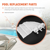 3PCS Zippered Replacement Fits for 280,480 All Filter Bag Swimming Pool Cleaner Bags