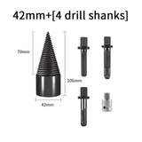 Chop Drill Bit Tool Splitting Cone Log Splitters Breaking hine Wood breaker Firewood chopper